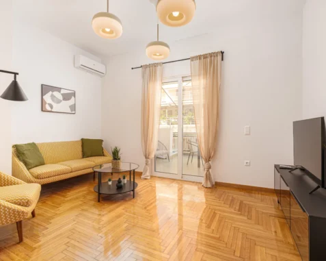 Bright & Contemporary Home with Balcony in Vibrant Piraeus